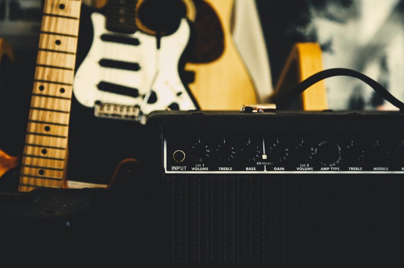 guitar music amp and instrument 4k