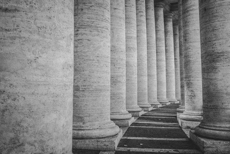 column pillar concrete and building 4k