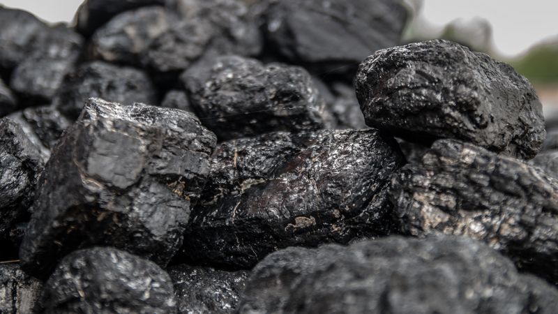 coal, rocks, black, 4k