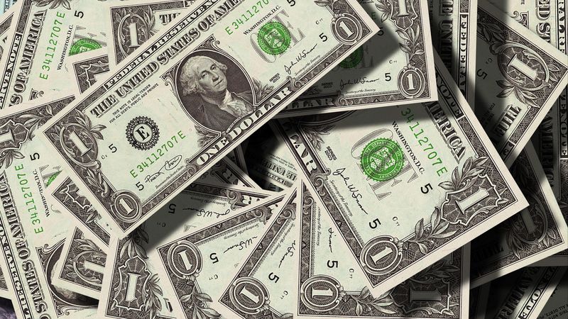 dollar, currency, money, 4k