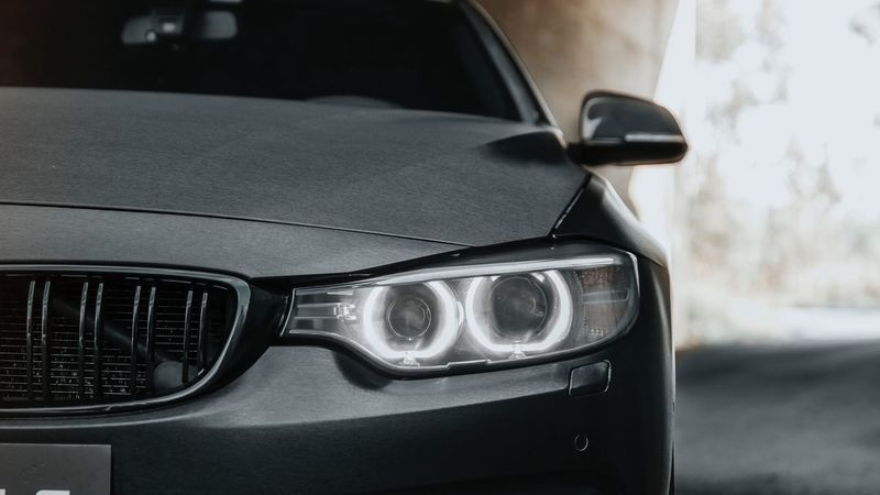 sports car, car, front view, black, 4k