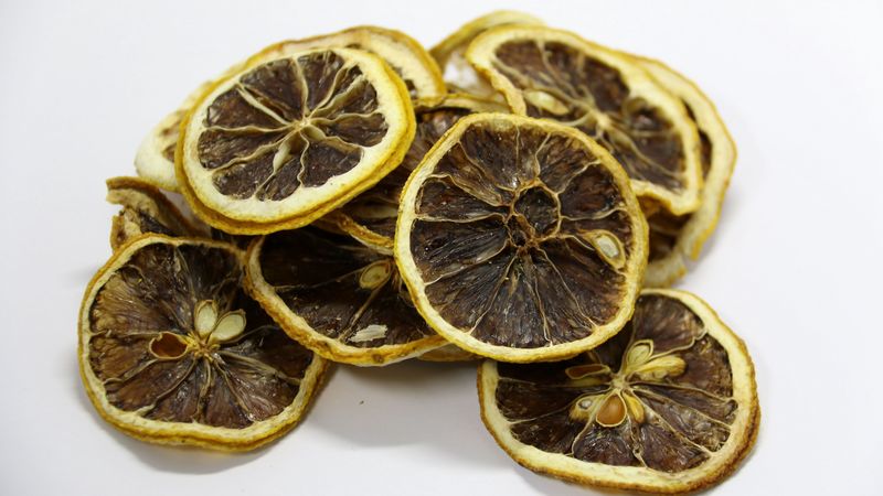 lemon, dried, fruit, 4k