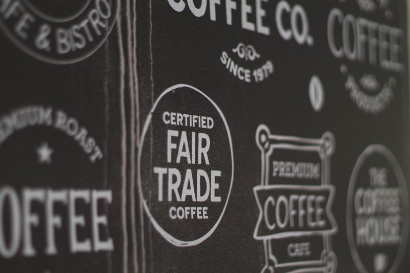 frame vintage logo and coffe house 4k