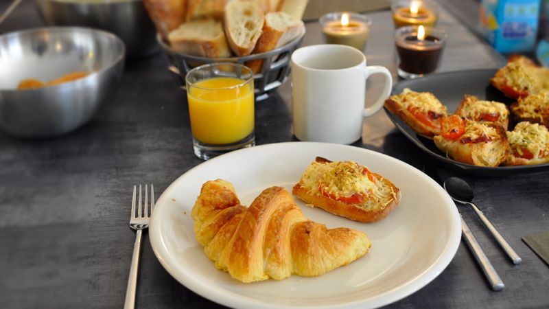 croissant, cakes, food, 4k