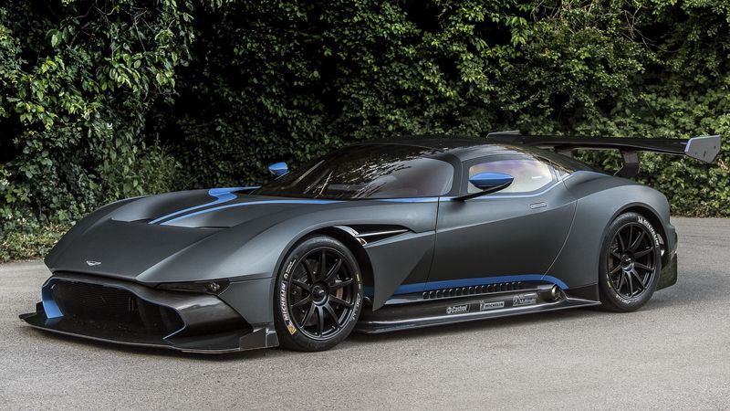 aston martin, vulcan, side view, 4k