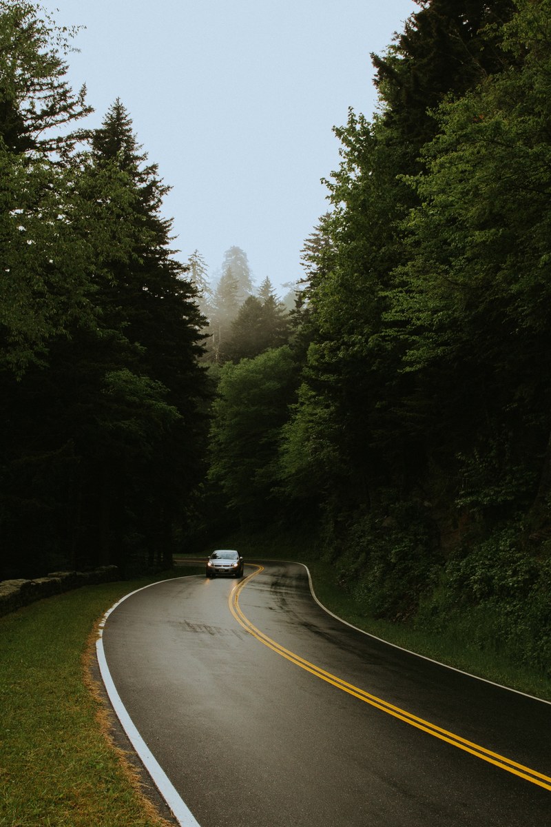 driving through the smokies 4k
