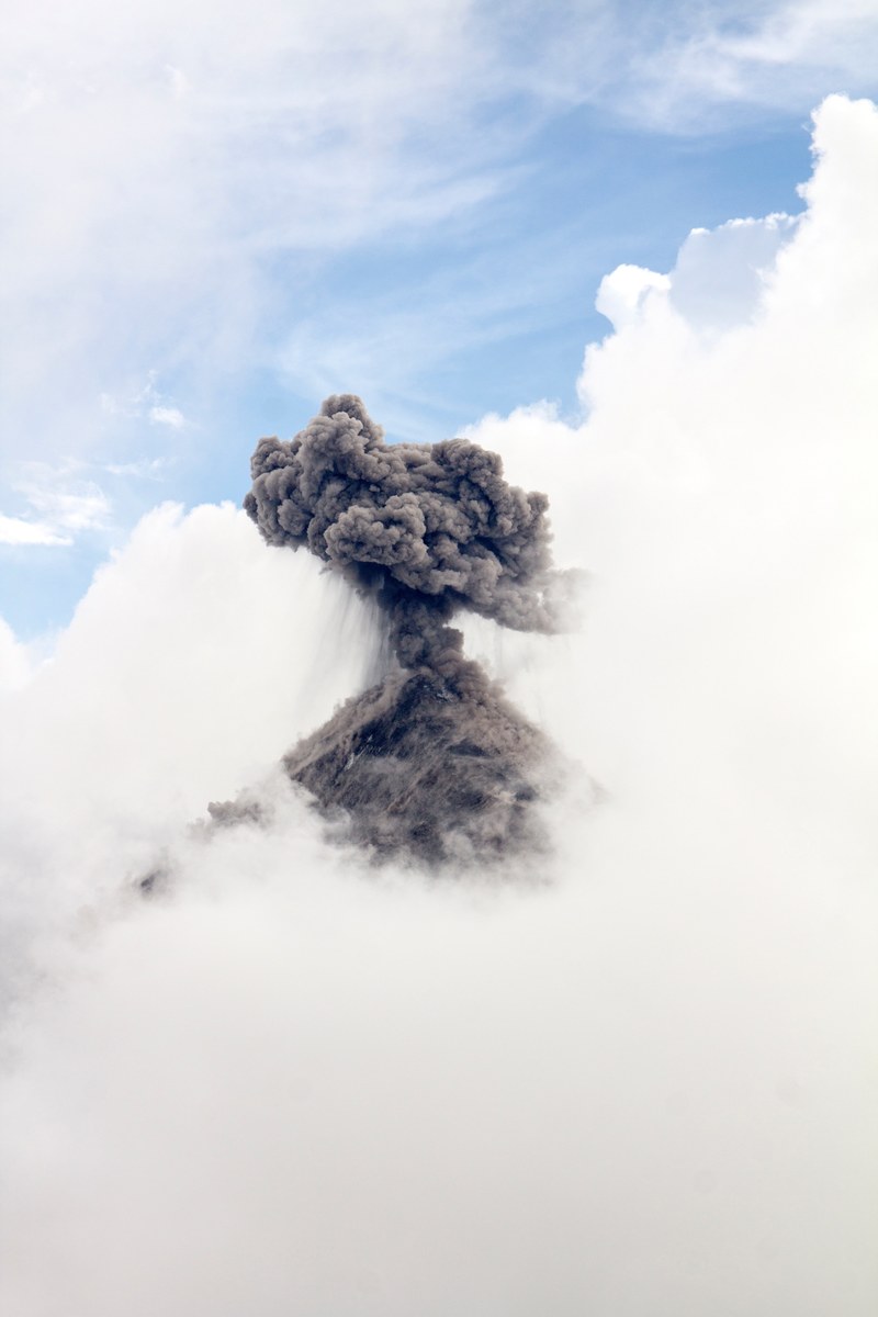 cloud volcano grey and mountain hd, 4k