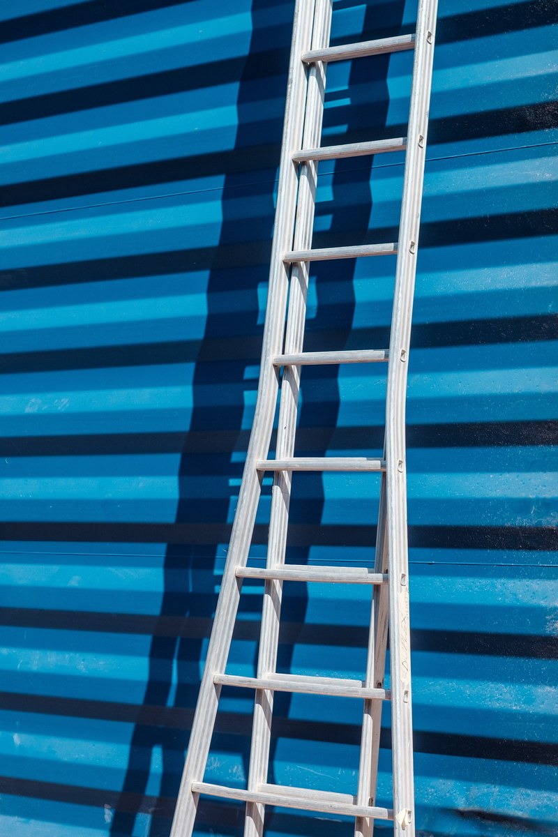 ladder blue industrial and texture hd, 4k