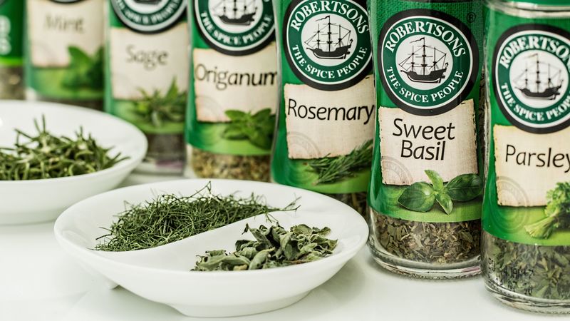 spices, marjoram, fennel, parsley, sage, thyme, 4k