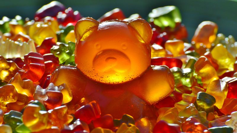 marmalade, candy, bear, 4k