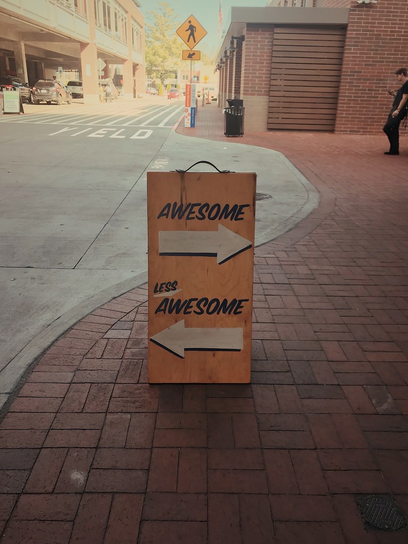 street pavement brick and sign hd, 4k