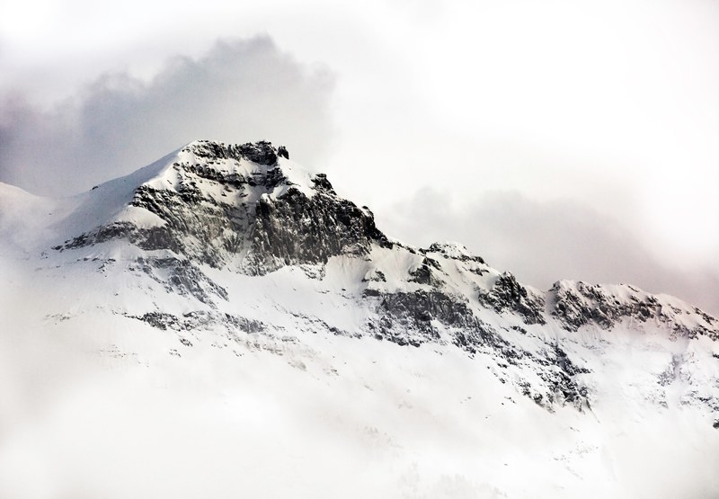 snow covered mountains with fog in telluride, _snow coverd mountains in telluride 4k