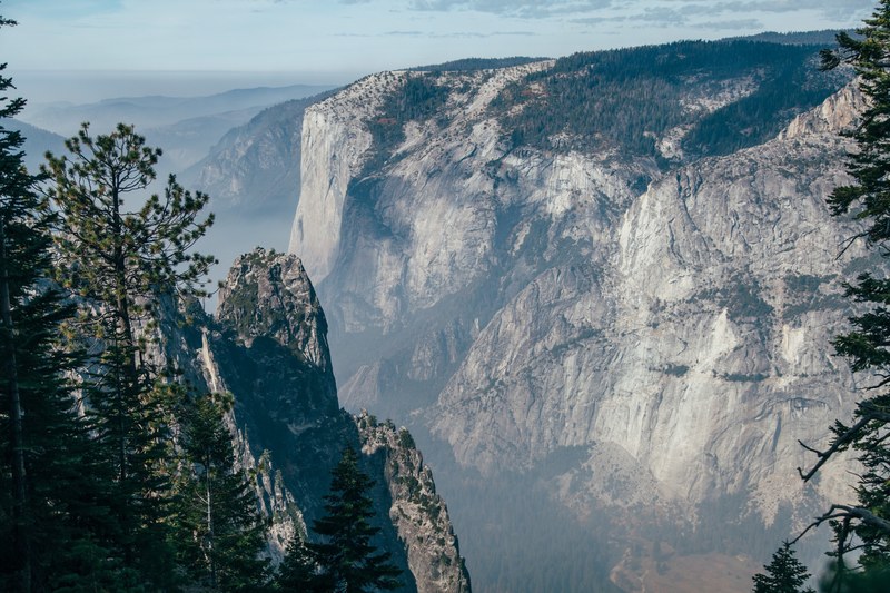 southern yosemite valley from sentinel done 4k