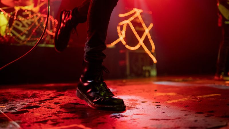 boots, legs, neon, 4k