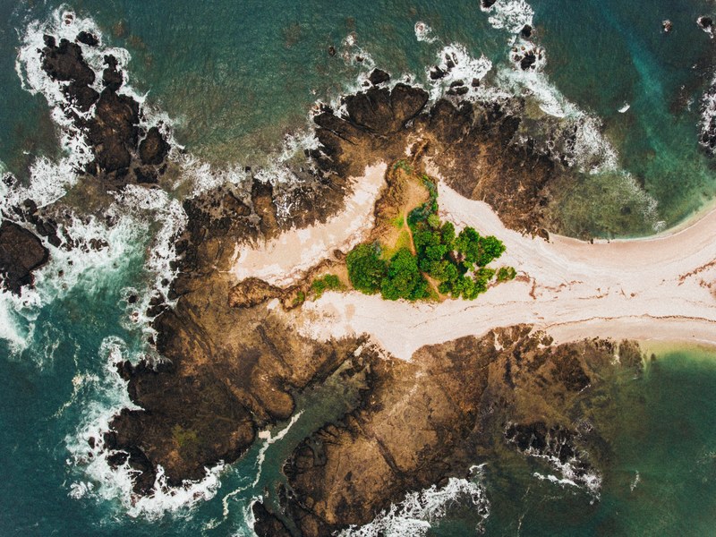 aerial view beach coast and coastline 4k