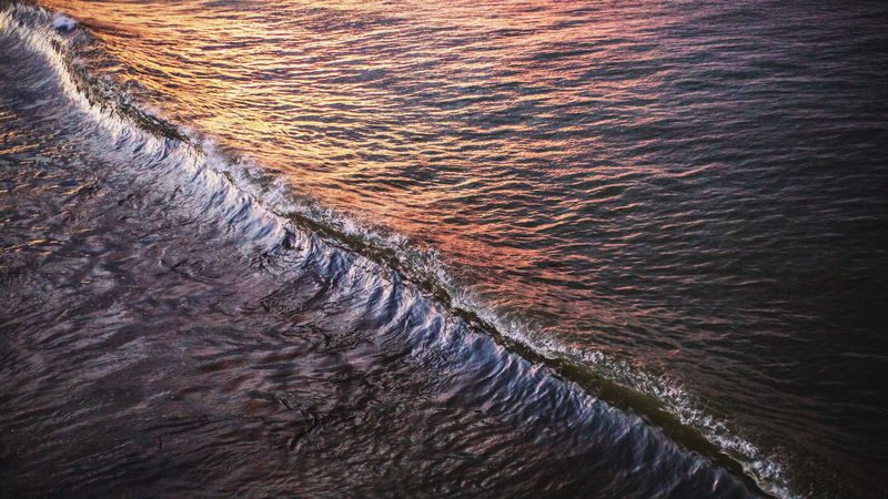 wave, water, glare, 4k