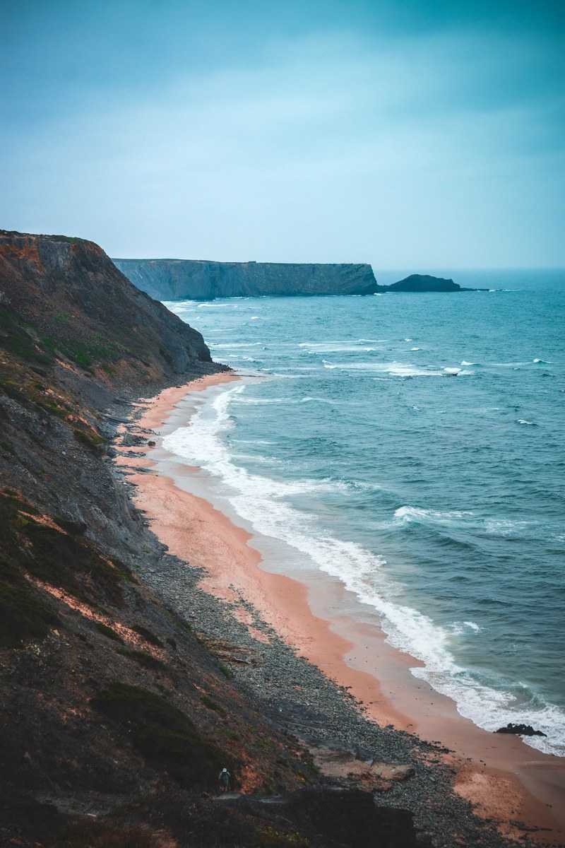 coast coastline rocky coast and waves hd, 4k