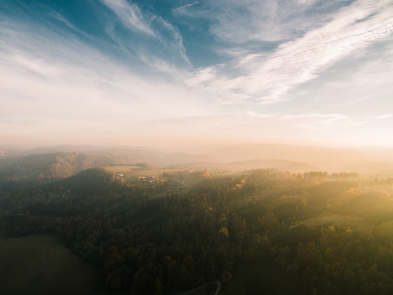 exploring hometown from above 4k