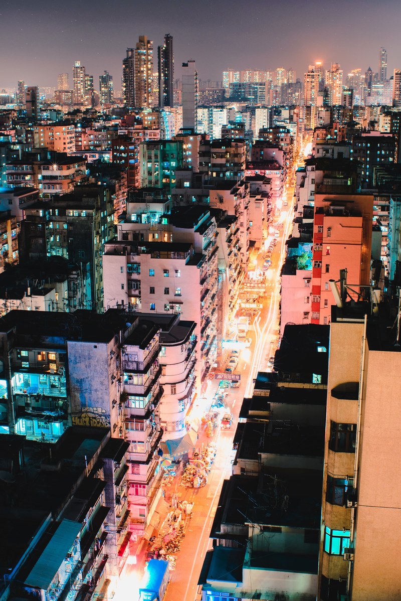 city urban building and street hd, 4k