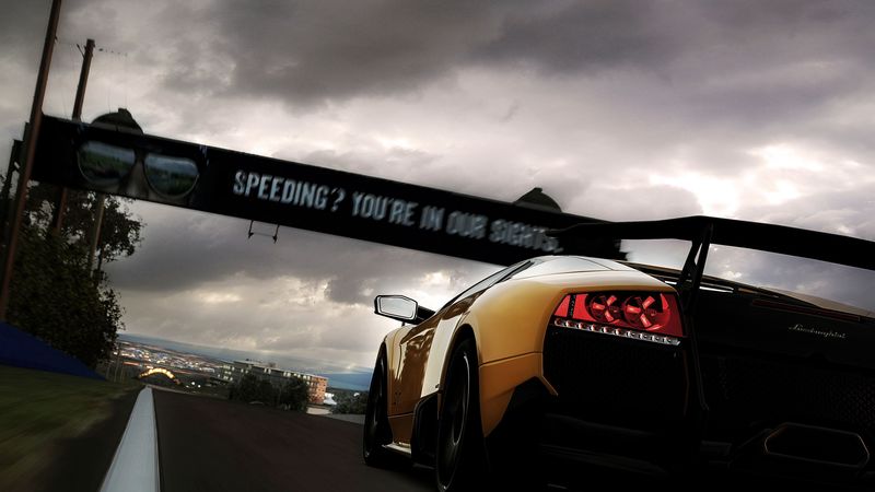 lamborghini, rear view, yellow, 4k
