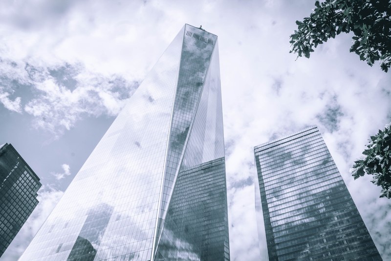 building skyscraper glass and window 4k