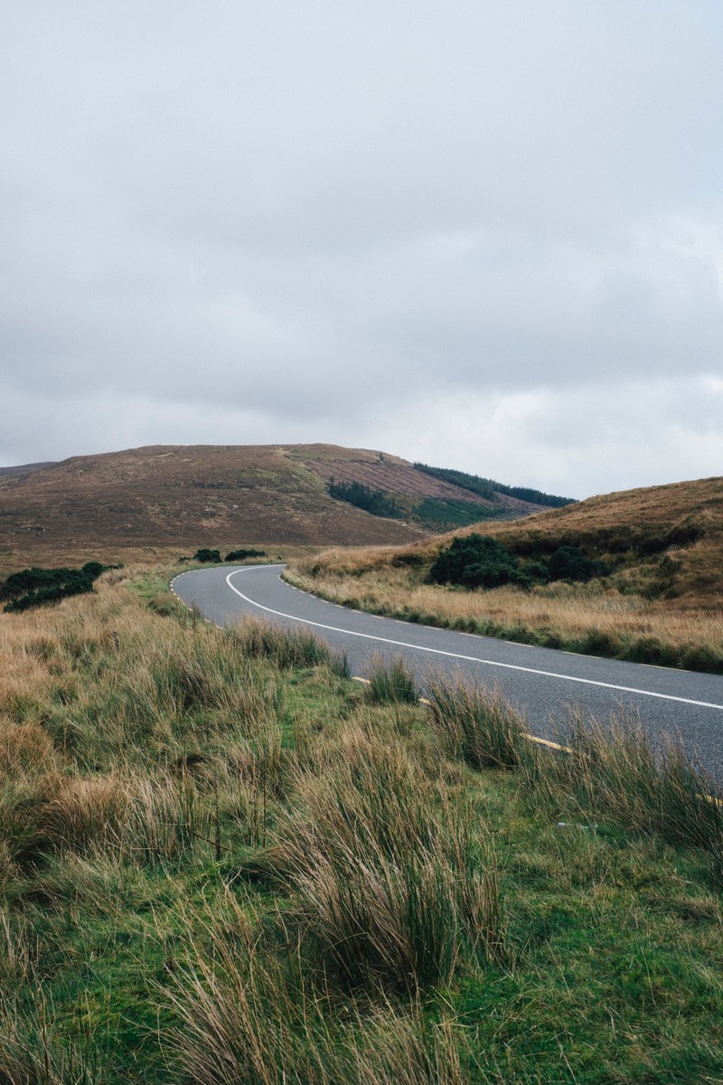 cloud sky road and bend hd, 4k