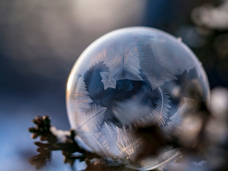 ball globe sphere and ice 4k