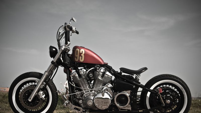 bobber, xv 1600, motorcycle, style, bike, 4k