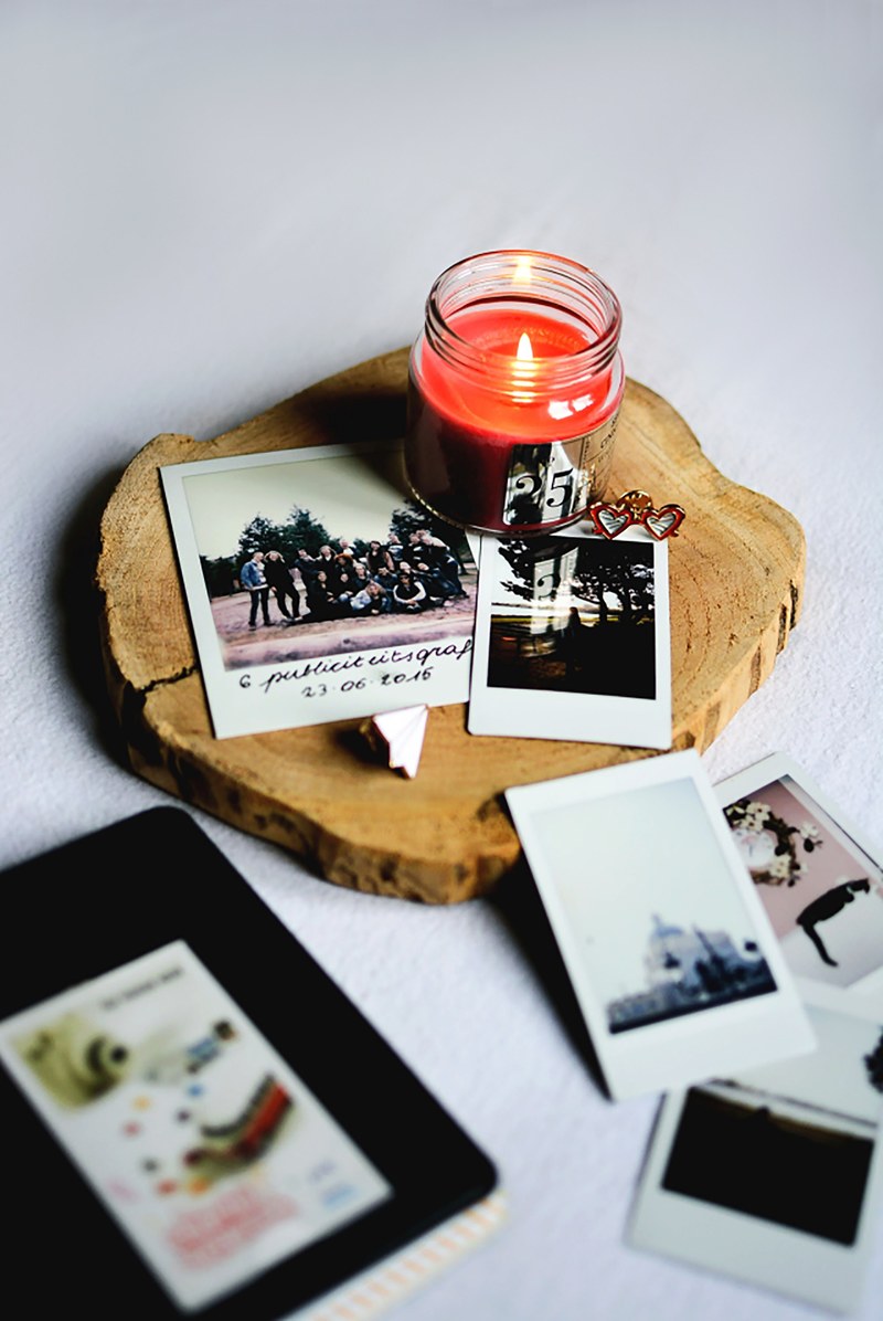 flatlay polaroid instax and decor hd, 4k