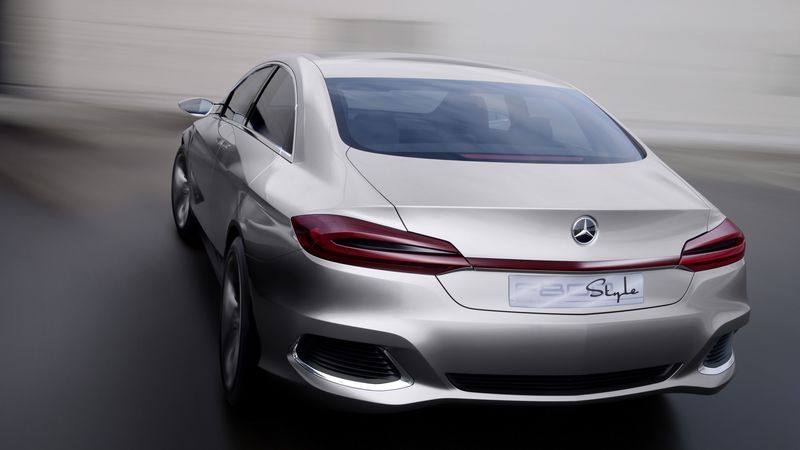 mercedes benz, f800, concept, rear view, 4k