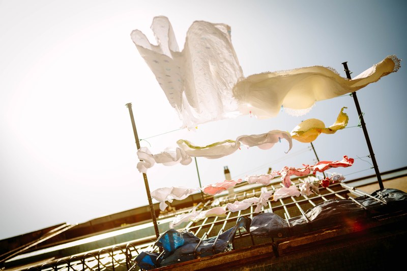laundry wind clothing and dry 4k