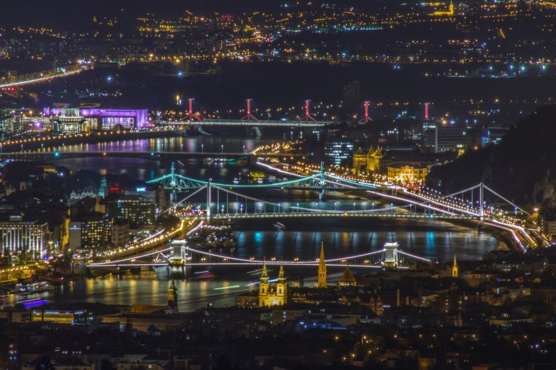 5 bridges of budapest 4k