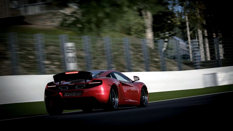 mclaren, movement, red, speed, motion, blur, 4k