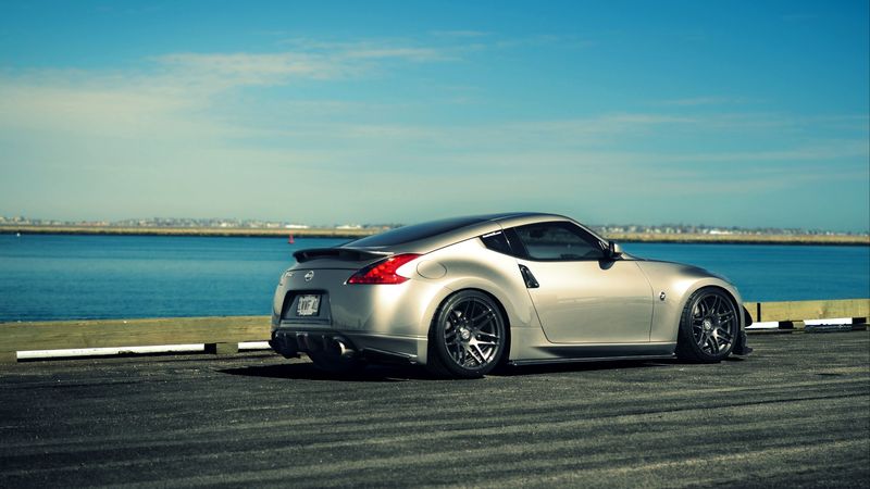 nissan, 370z, jdm, side view, 4k