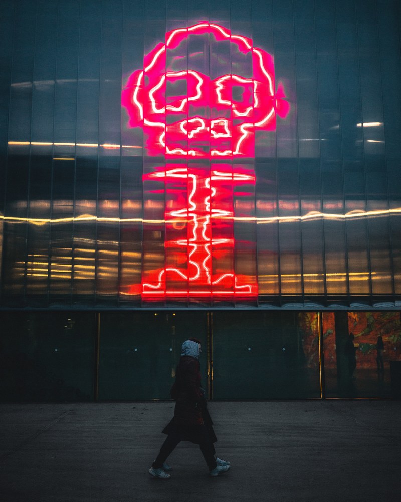 light person neon and neon sign hd, 4k