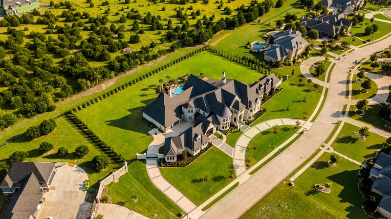 mansion house estate and houses 4k