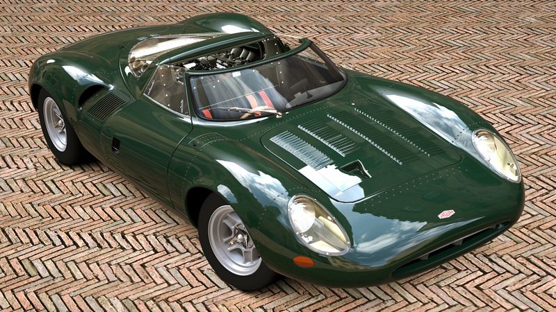 jaguar xj13, 1996, race car, roadster, 4k