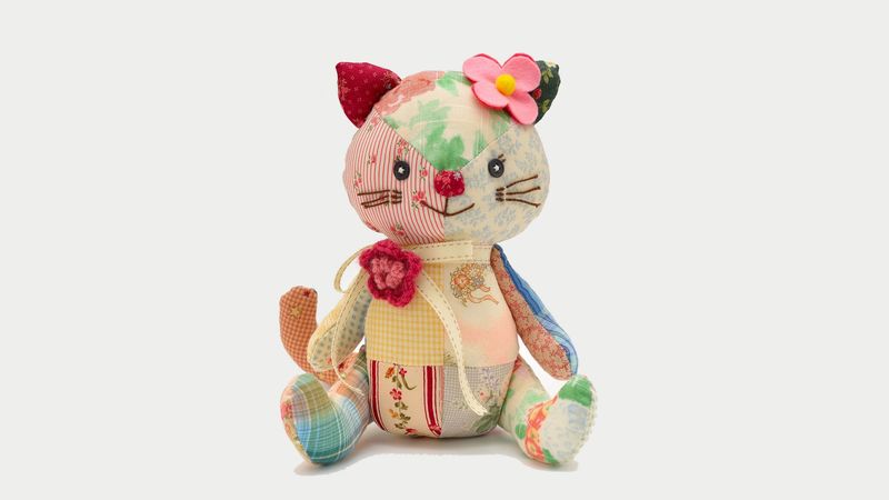 toy, cat, rag, 4k