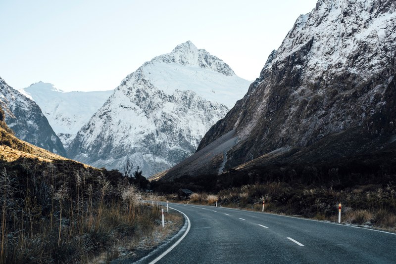 milford sound road 4k