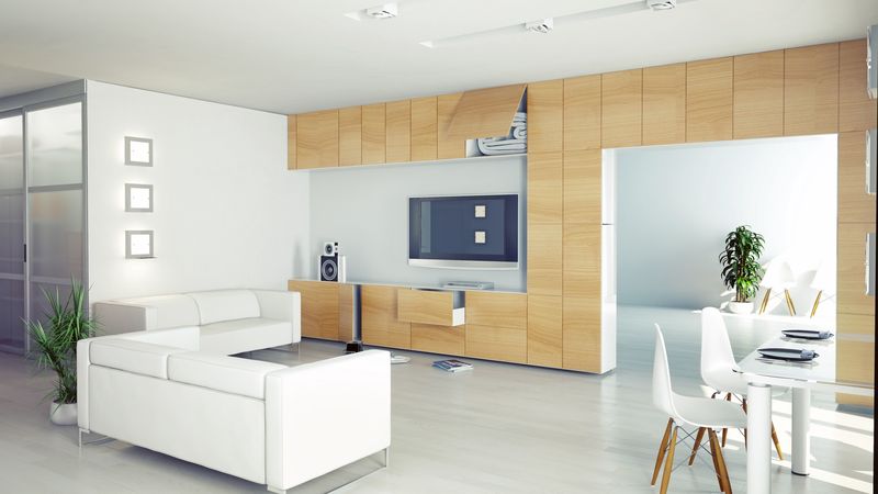 living room, furniture, interior, high-tech, 4k