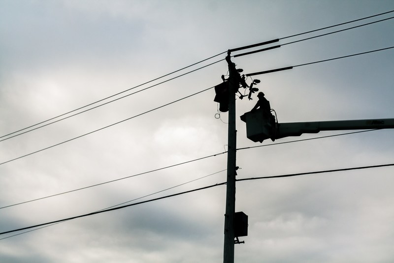 cable wire electricity and pylon 4k