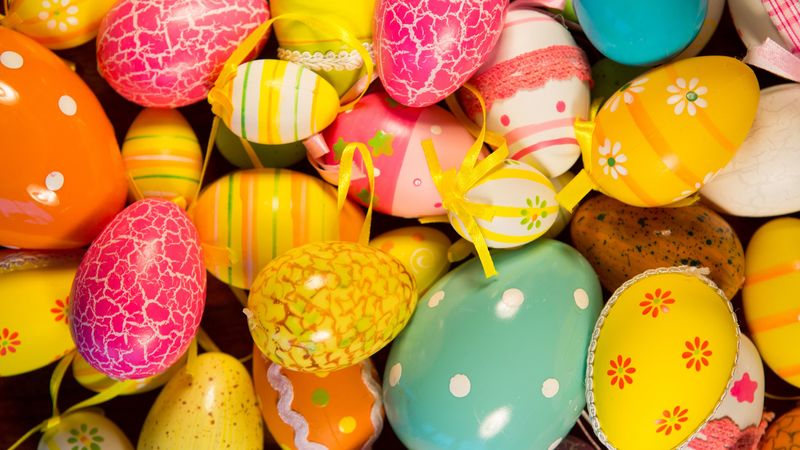 easter eggs, easter, painted eggs, holiday, 4k