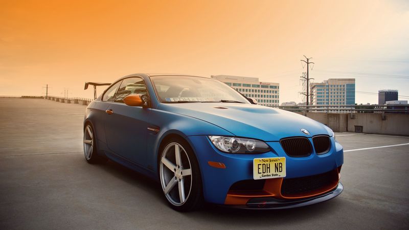 bmw, e92, m3, blue, 4k