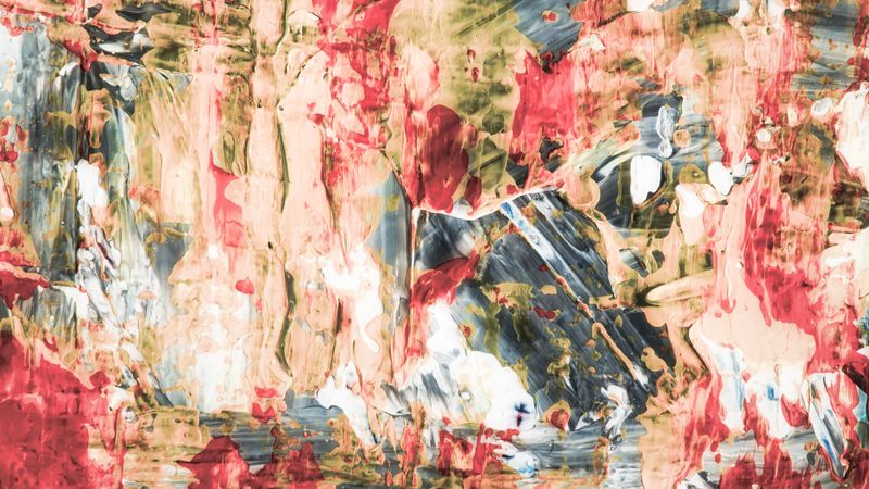 abstraction, paints, stains, multi-colored, 4k