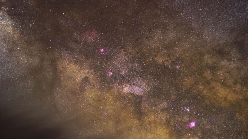 space, stars, galaxy, constellations, 4k