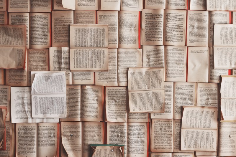 book page bookstore and bookshelf 4k