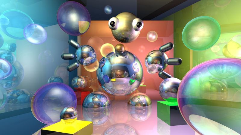 vsugrov, 3d, unity, raytracer, 4k