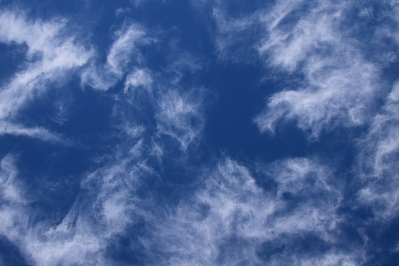 wispy clouds against the sky 4k