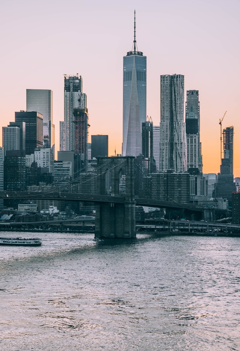 sunset in the city 4k