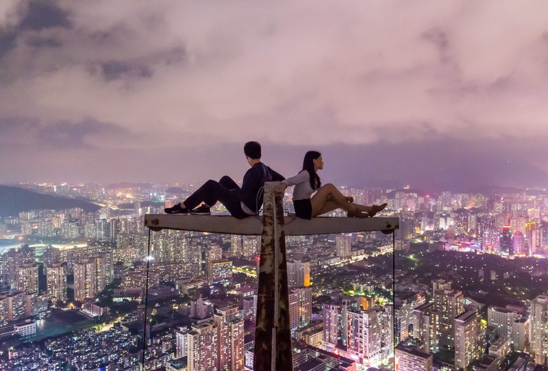 crazy skysraper china and shenzhen 4k